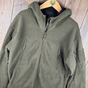 Condor Fleece Jacket Olive Drab Green Tactical Hooded Full Zip Mens XL